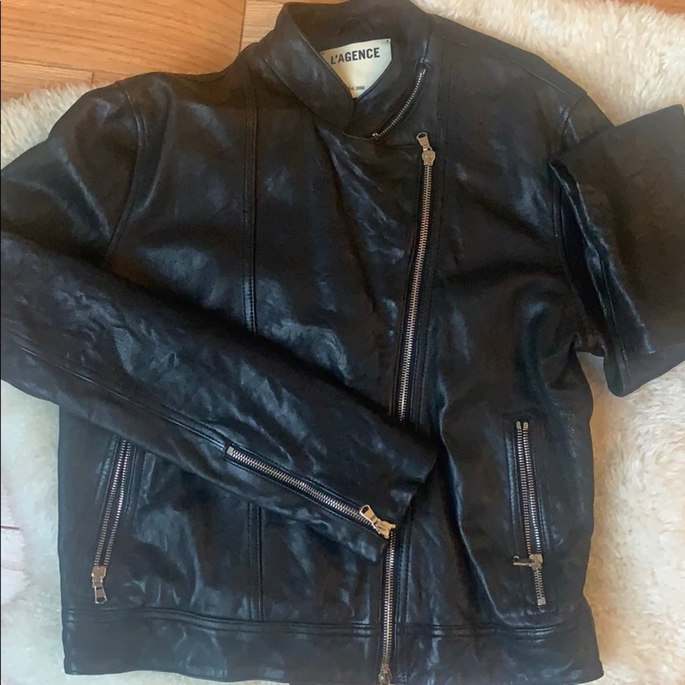 L'agence leather jacket.